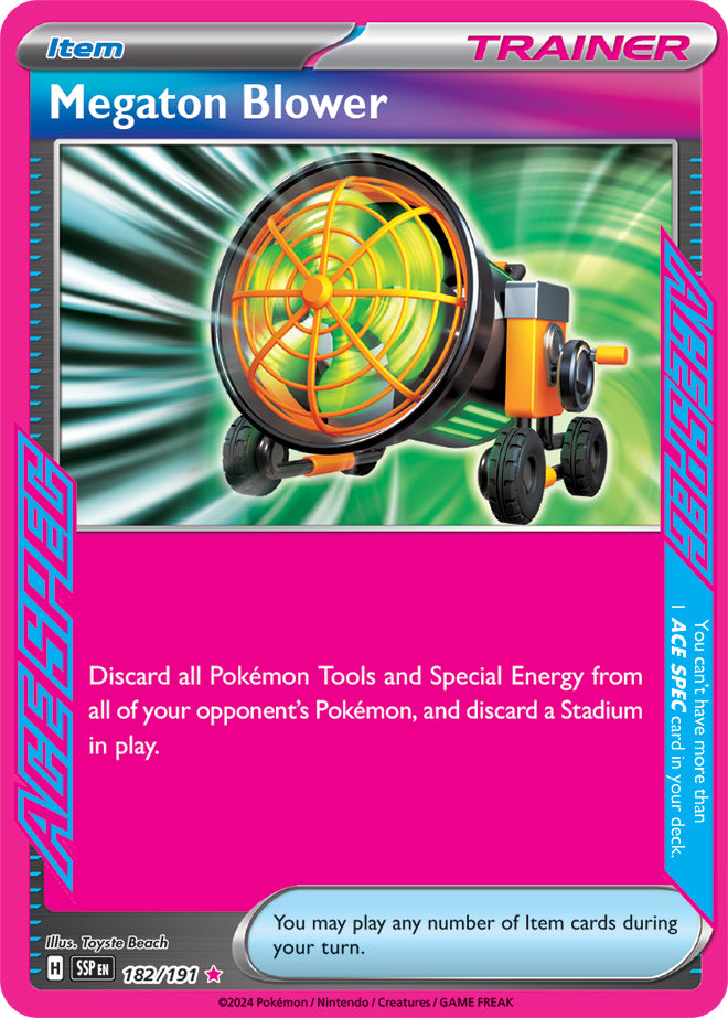 Megaton Blower - 182/191 - ACE Rare | SV - Surging Sparks