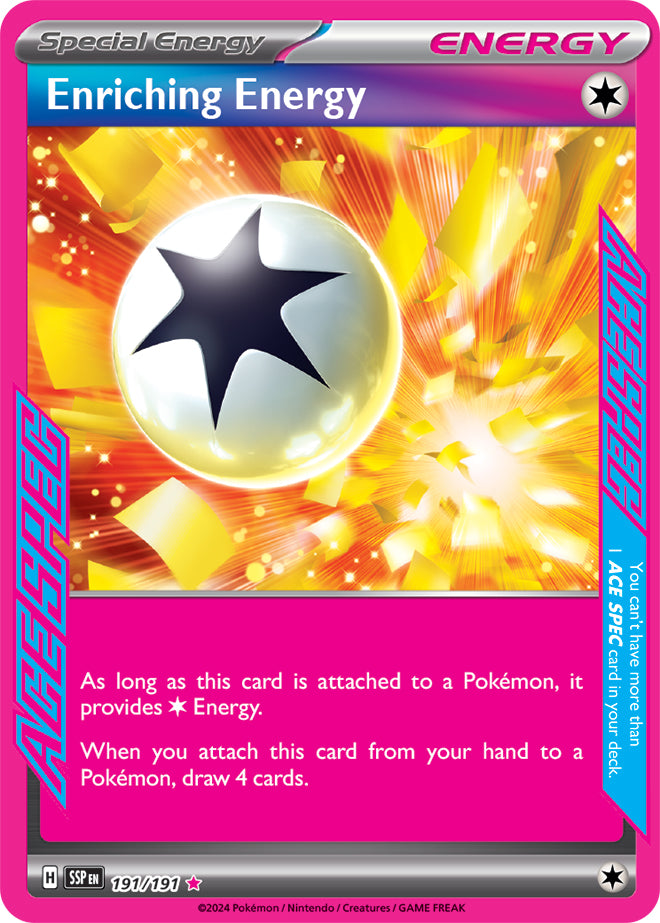 Enriching Energy - 191/191 - ACE Rare | SV - Surging Sparks