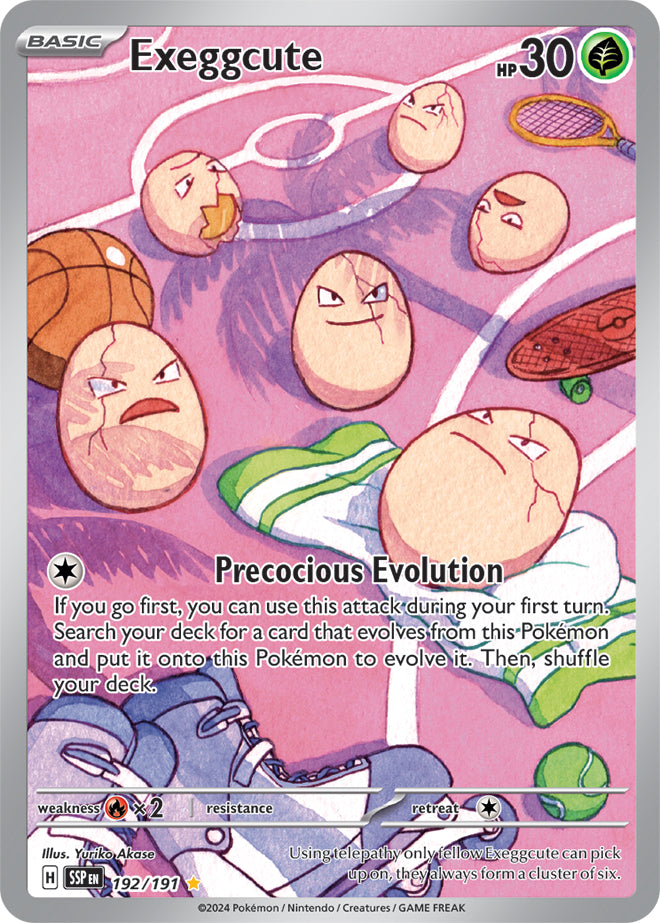 Exeggcute - 192/191 - Illustration Rare | SV - Surging Sparks