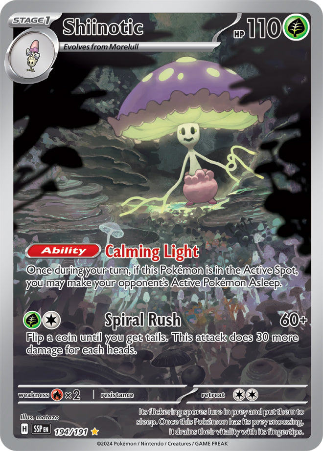 Shiinotic - 194/191 - Illustration Rare | SV - Surging Sparks