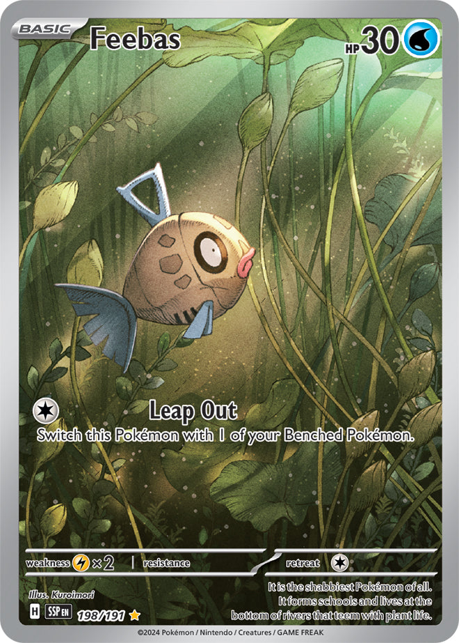 Feebas - 198/191 - Illustration Rare | SV - Surging Sparks
