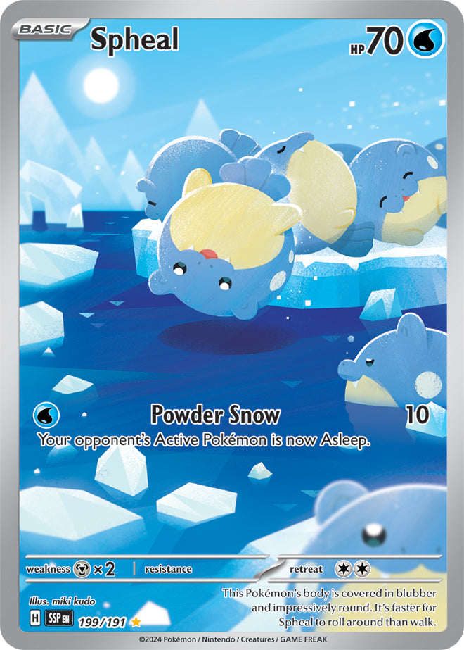 Spheal - 199/191 - Illustration Rare | SV - Surging Sparks