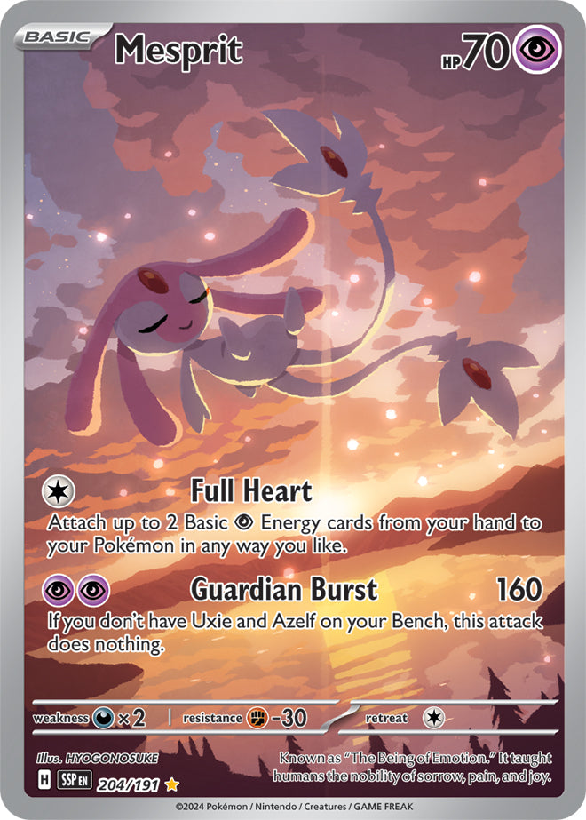 Mesprit - 204/191 - Illustration Rare | SV - Surging Sparks