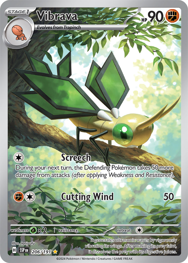 Vibrava - 206/191 - Illustration Rare | SV - Surging Sparks