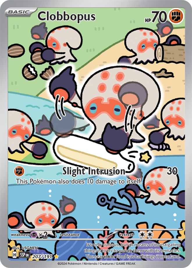 Clobbopus - 207/191 - Illustration Rare | SV - Surging Sparks