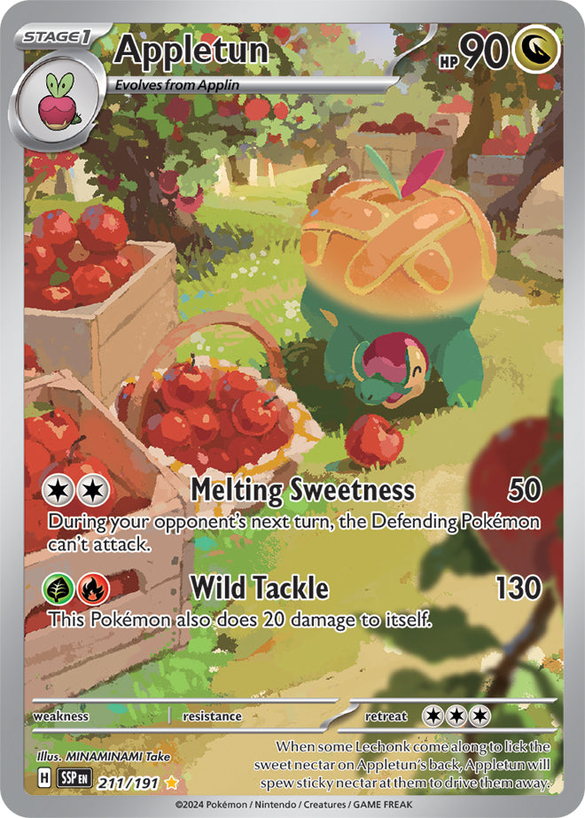 Appletun - 211/191 - Illustration Rare | SV - Surging Sparks
