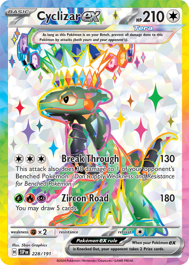 Cyclizar ex - 228/191 - Ultra Rare | SV - Surging Sparks