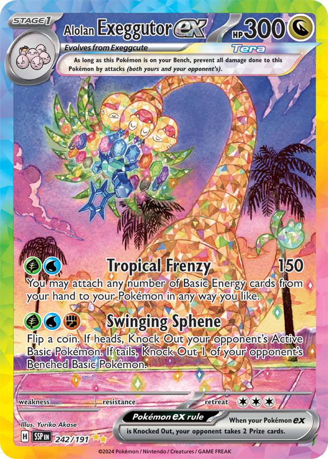 Alolan Exeggutor ex - 242/191 | SV - Surging Sparks
