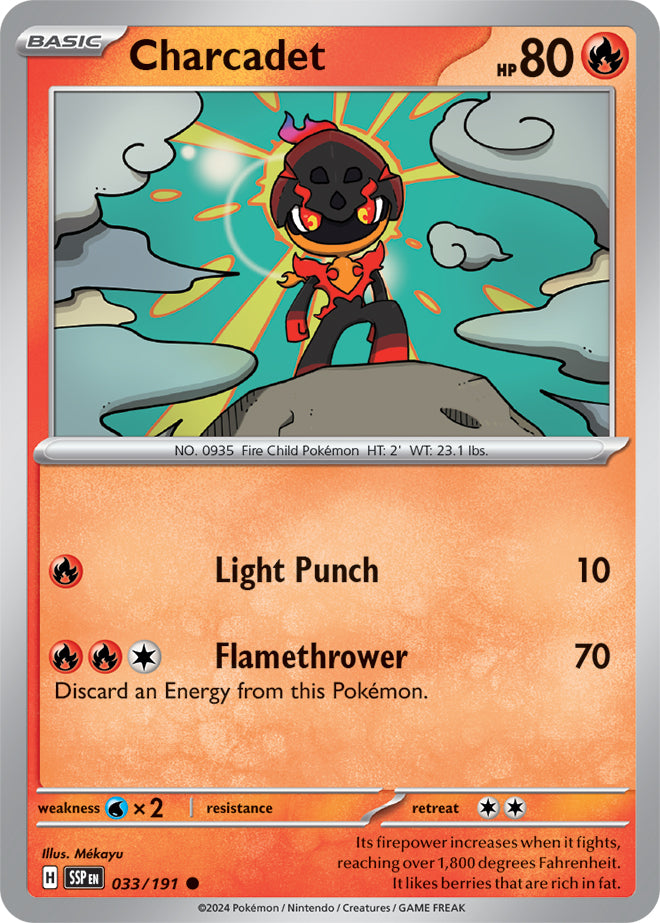 Charcadet - 033/191 - Common - Reverse Holo | SV - Surging Sparks