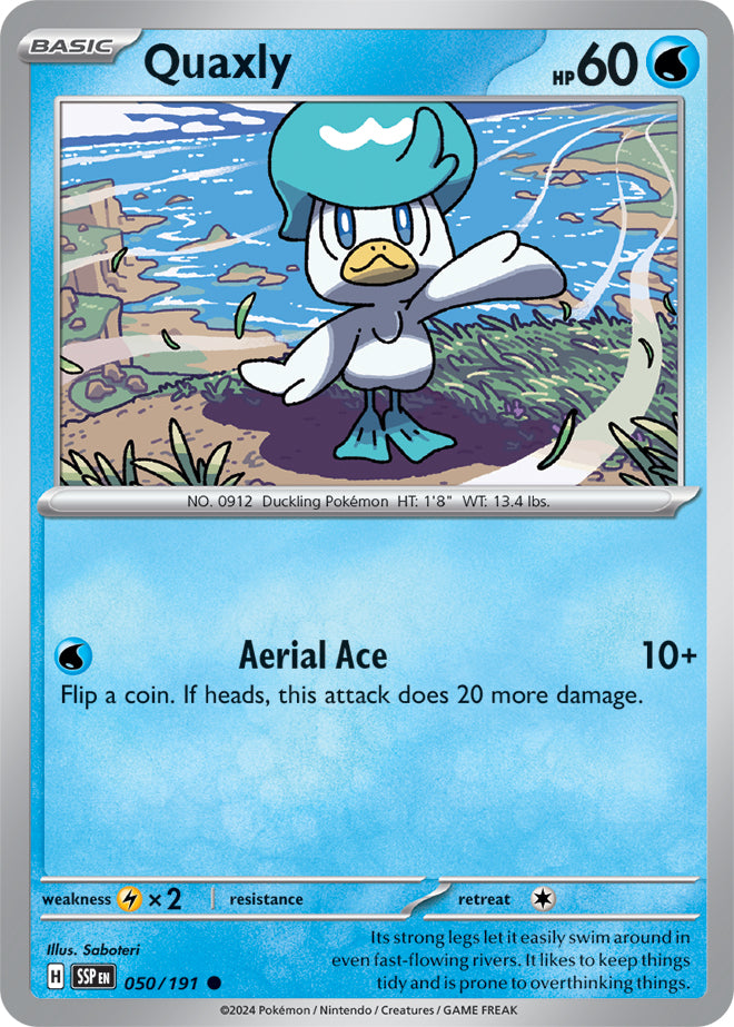 Quaxly - 050/191 - Common - Reverse Holo | SV - Surging Sparks