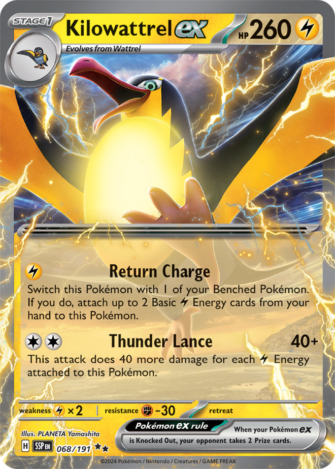 Kilowattrel ex - 068/191 - Double Rare | SV - Surging Sparks