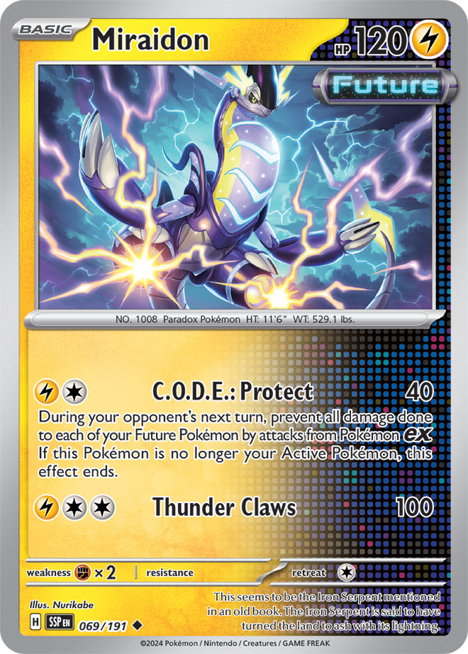 Miraidon - 069/191 - Uncommon - Reverse Holo | SV - Surging Sparks