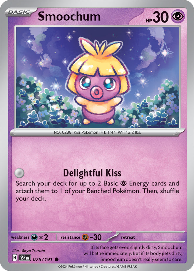 Smoochum - 075/191 - Common - Reverse Holo | SV - Surging Sparks