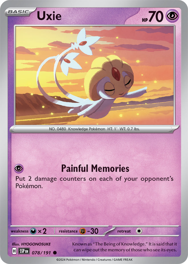 Uxie - 078/191 - Common - Reverse Holo | SV - Surging Sparks