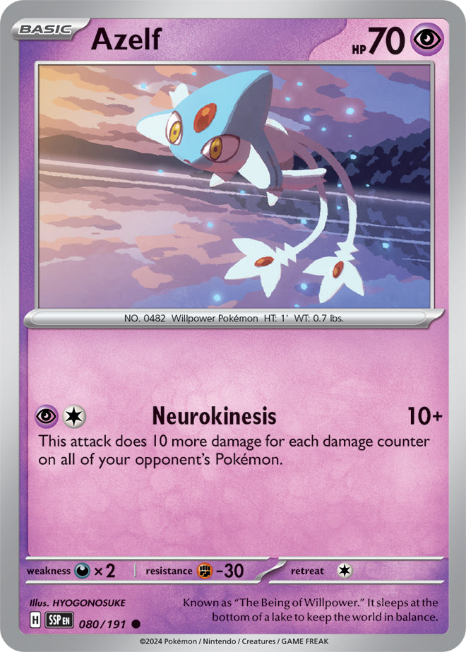 Azelf - 080/191 - Common - Reverse Holo | SV - Surging Sparks