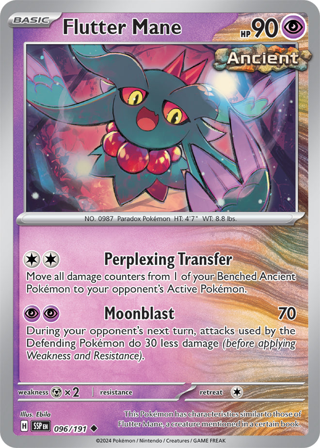 Flutter Mane - 096/191 - Reverse Holo | SV - Surging Sparks