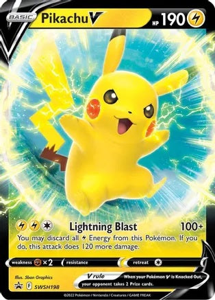 Pikachu V - SWSH198 | SWSH - Black Star Promos