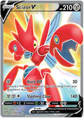 Scizor V - 183/189 - Full Art Ultra Rare | SWSH - Darkness Ablaze