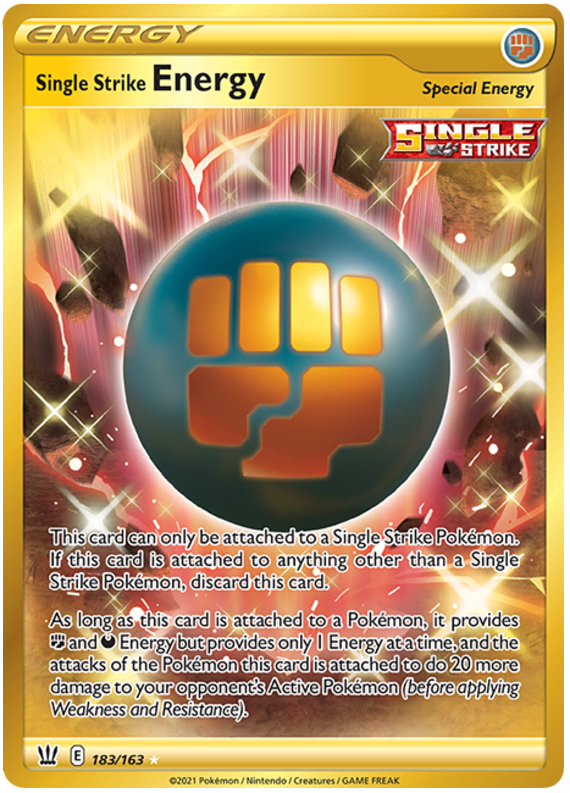 Single Strike Energy - 183/163 - Secret Rare | SWSH - Battle Styles