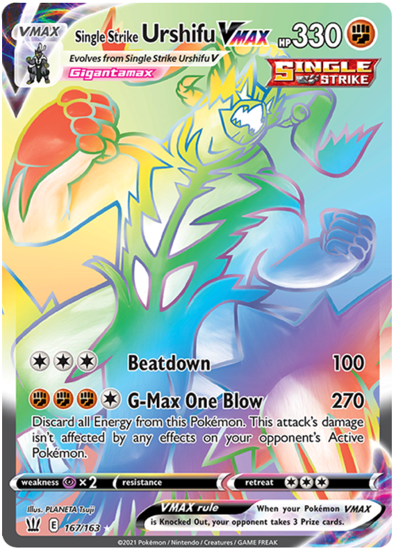 Single Strike Urshifu VMAX - 167/163 | SWSH - Battle Styles