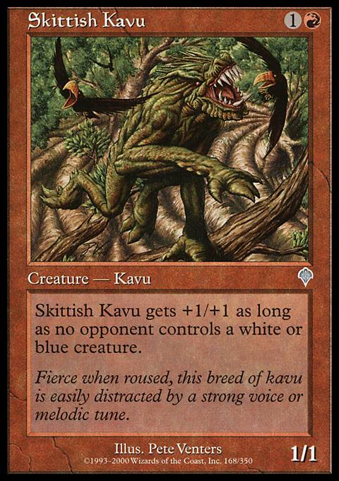 Skittish Kavu - Foil | Invasion