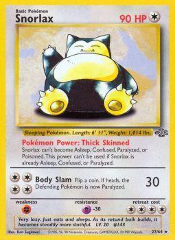 Snorlax - 27/64 - Rare - Unlimited Edition | Jungle
