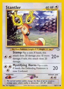 Stantler - 76/111 - Common - Unlimited Edition | Neo Genesis