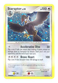 Staraptor - 16/130 - Holo Rare | Diamond and Pearl