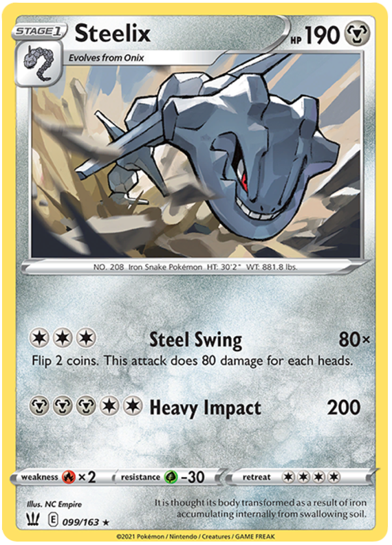 Steelix - 099/163 - Holo Rare | SWSH - Battle Styles