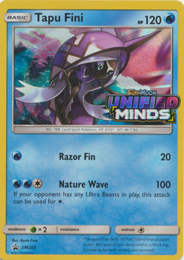 Tapu Fini - SM203 - Prerelease Promo | SM Black Star Promos