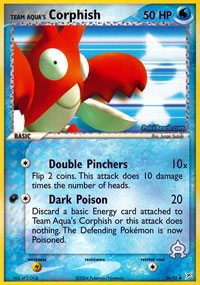Team Aqua's Corphish - 26/95 - Uncommon | EX Team Magma vs Team Aqua