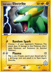 Team Aqua's Electrike - 27/95 - Uncommon | EX Team Magma vs Team Aqua