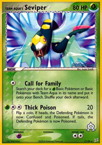 Team Aqua's Seviper - 17/95 - Rare | EX Team Magma vs Team Aqua