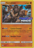Terrakion - SM205 - Prerelease Promo | SM Black Star Promos