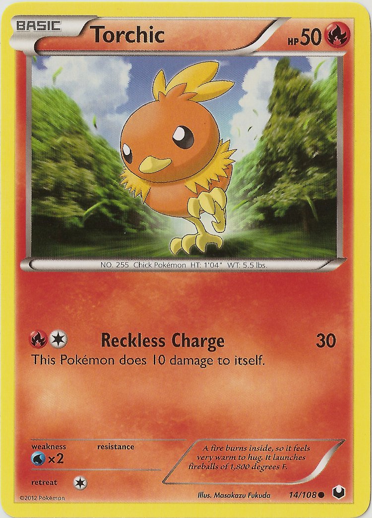 Torchic - 14/108 - Common | BW - Dark Explorers