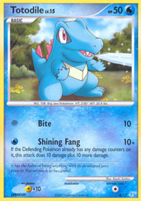 Totodile - 8/12 - Common | DP Training Kit 1 Blue