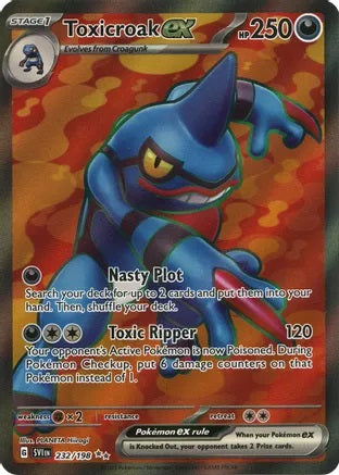 Toxicroak ex - 232/198 - Ultra Rare | SV - Base Set