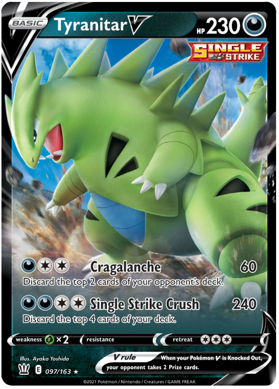 Tyranitar V - 097/163 - Ultra Rare | SWSH - Battle Styles