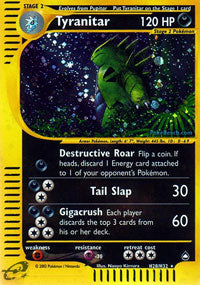 Tyranitar - H28/32 - Holo Rare | Aquapolis