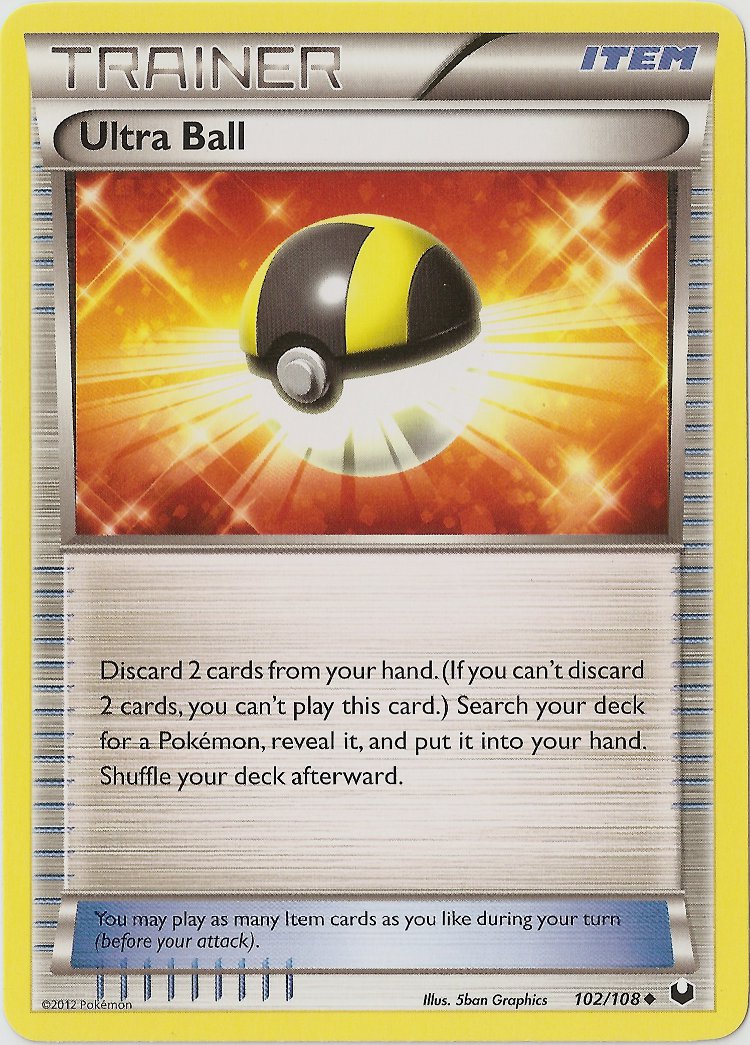Ultra Ball - 102/108 - Uncommon | BW - Dark Explorers