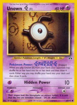 Unown [E] - 67/75 - Common - Unlimited Edition | Neo Discovery