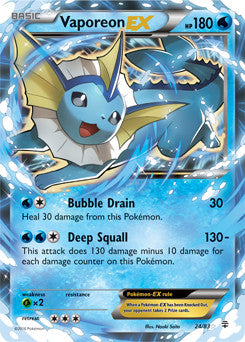 Vaporeon-EX - 24/83 - Holo Rare ex | Generations