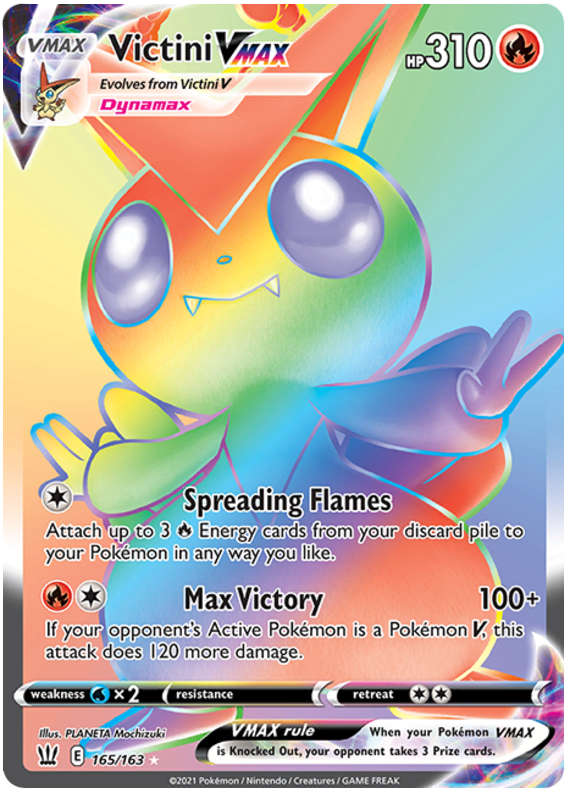 Victini VMAX - 165/163 - Secret Rare | SWSH - Battle Styles