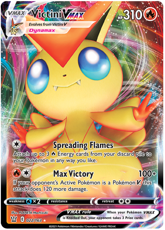 Victini VMAX - 022/163 - Ultra Rare | SWSH - Battle Styles