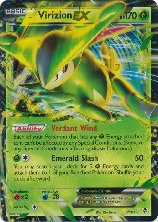 Virizion-EX - 9/101 - Rare Holo EX | Plasma Blast