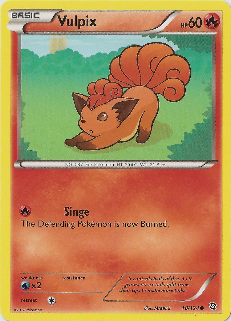 Vulpix - 18/124 - Common | BW - Dragons Exalted