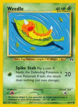 Weedle - 70/75 - Common - Unlimited Edition | Neo Discovery
