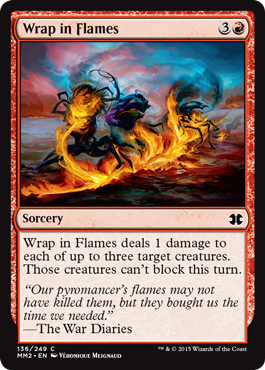 Wrap in Flames - Foil | Modern Masters 2015