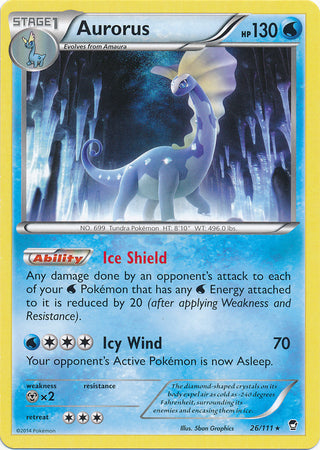 Aurorus - 26/111 - Rare | XY - Furious Fists