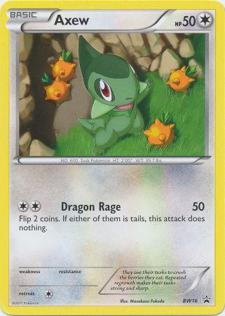 Axew - BW16 - Non-Holo Promotional | BW Black Star Promos